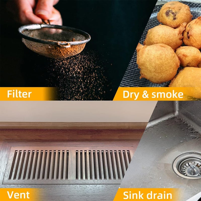 LINXIU Wire Mesh Sheet Stainless Steel Woven Wire 5 Mesh No Rust Meshes Screen for DIY Projects Vent Window Screen Filter Mesh 8.26 X 11.8 Inch - Image 5